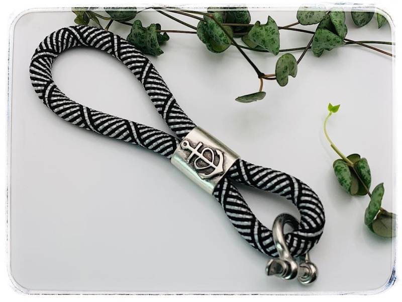 Schlüsselanhänger Segeltau | Glaube Liebe Hoffnung Maritim Mit Karabiner, Geschenk von ThoddyArt