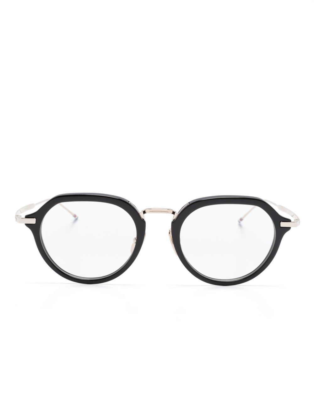 Thom Browne Eyewear Brille mit rundem Gestell - Schwarz von Thom Browne Eyewear