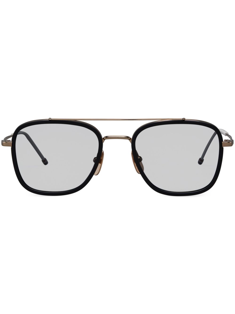 Thom Browne Eyewear Pilotenbrille aus Titan - Schwarz von Thom Browne Eyewear