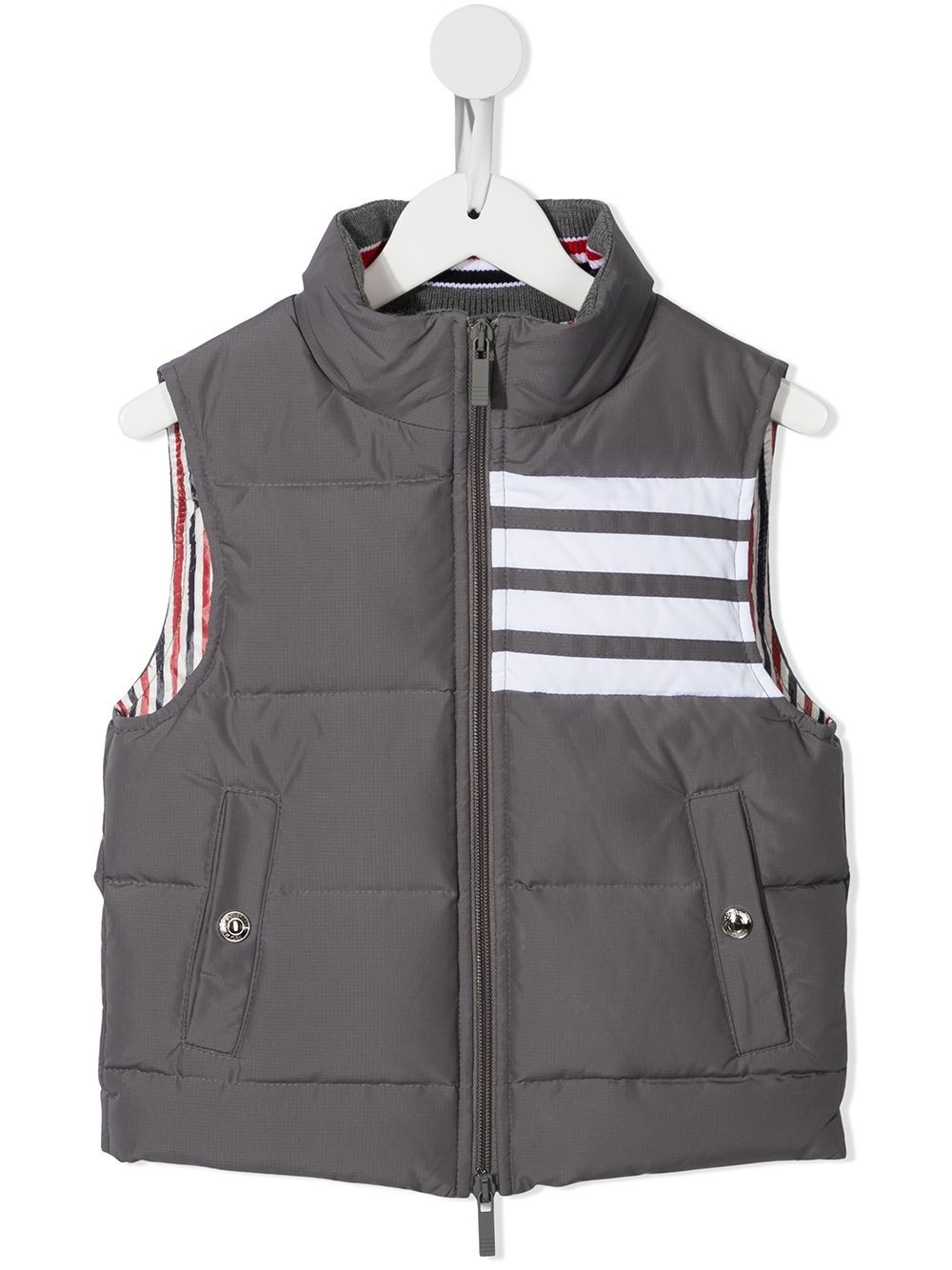 Thom Browne Kids Gesteppte Daunenweste - Grau von Thom Browne Kids