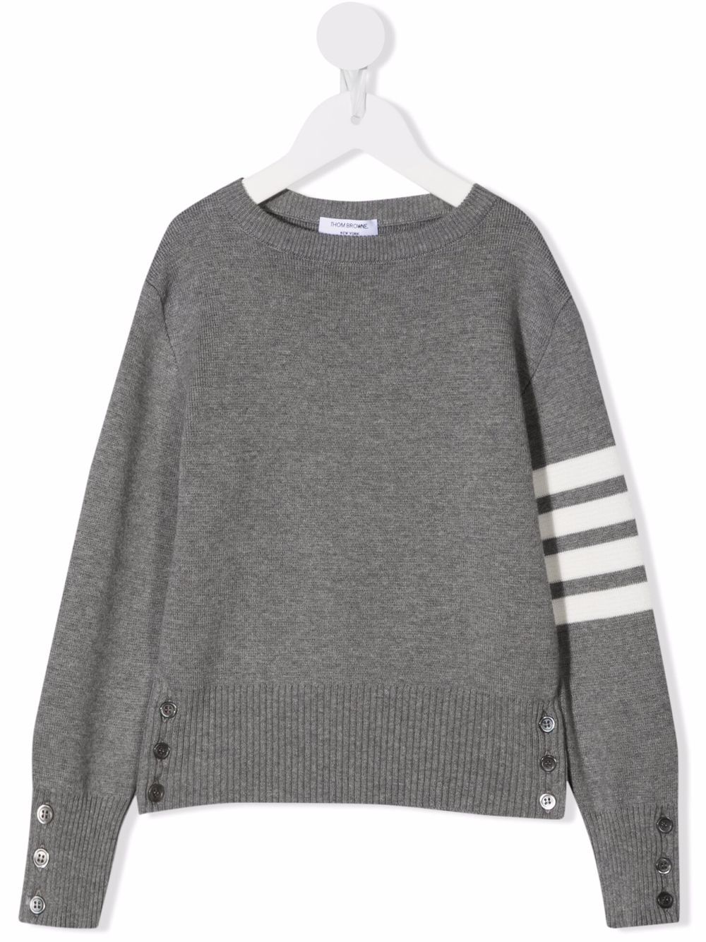 Thom Browne Kids Gestreifter Pullover - Grau von Thom Browne Kids