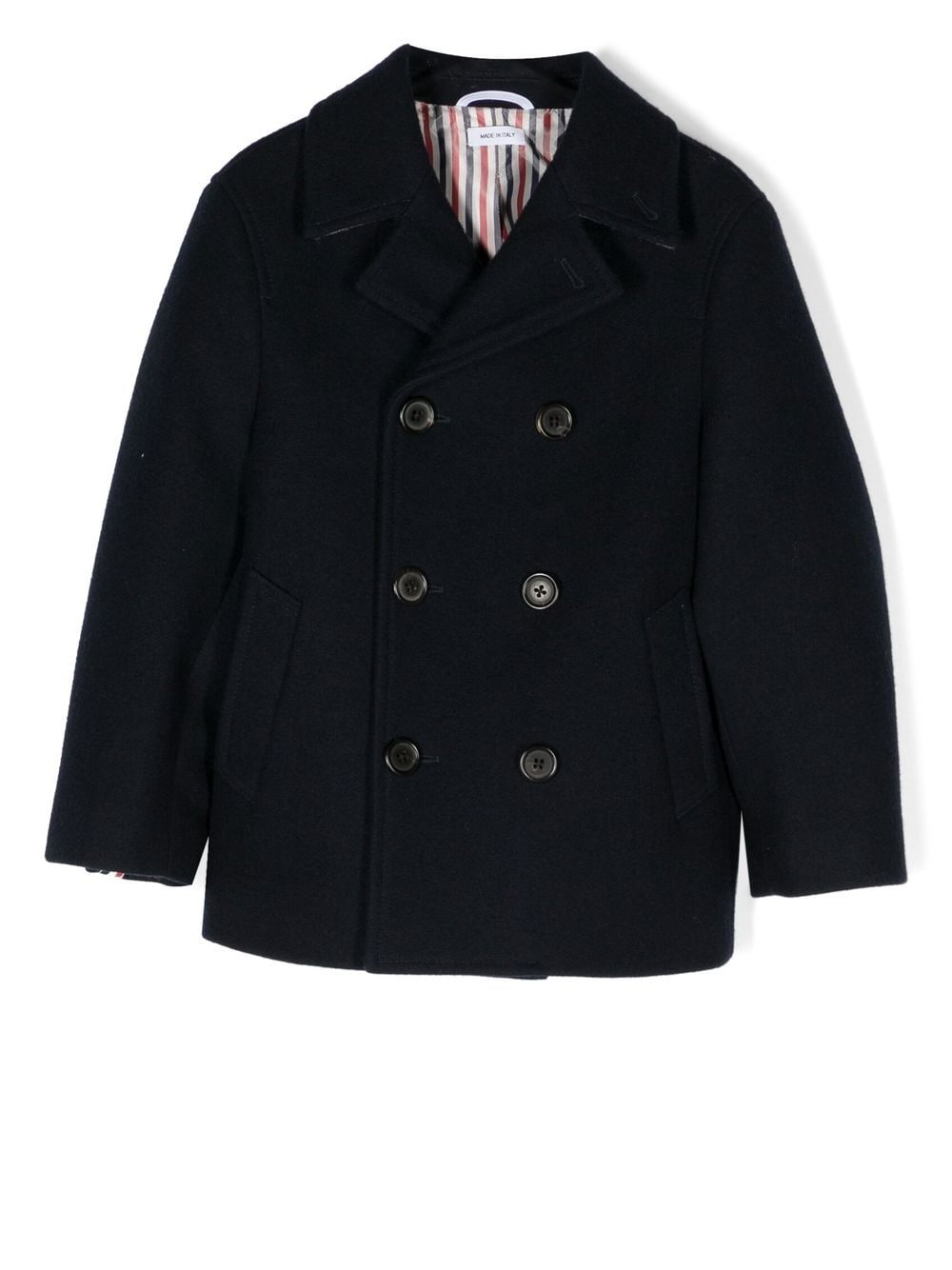 Thom Browne Kids Klassische Cabanjacke - Blau von Thom Browne Kids