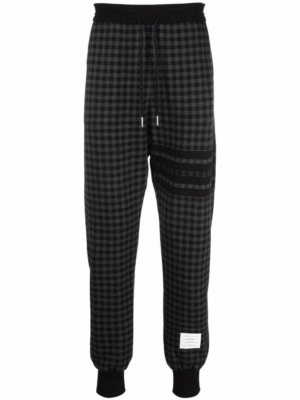 Thom Browne Jogginghose mit Hahnentrittmuster - Schwarz von Thom Browne