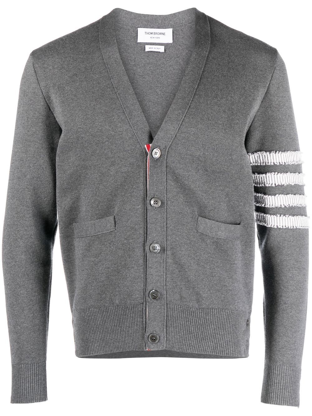 Thom Browne Cardigan mit V-Ausschnitt - Grau von Thom Browne