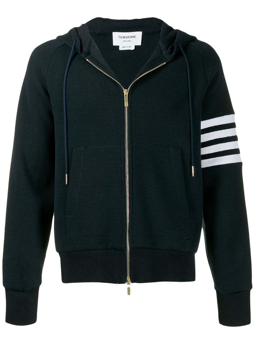 Thom Browne 4-Bar Stripe Zip-Up Hoodie - Blau von Thom Browne