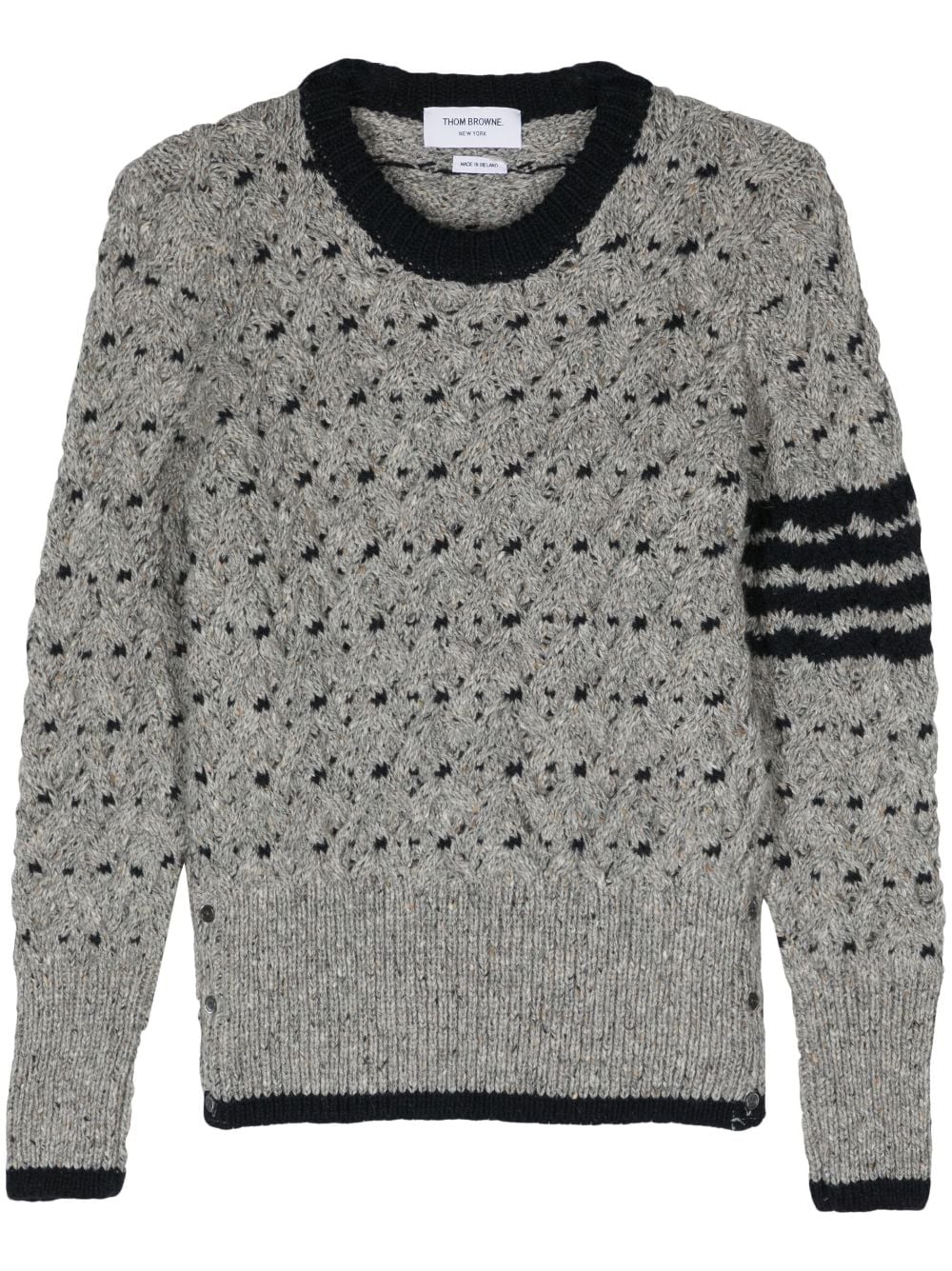 Thom Browne Pullover mit Zopfmuster - Grau von Thom Browne