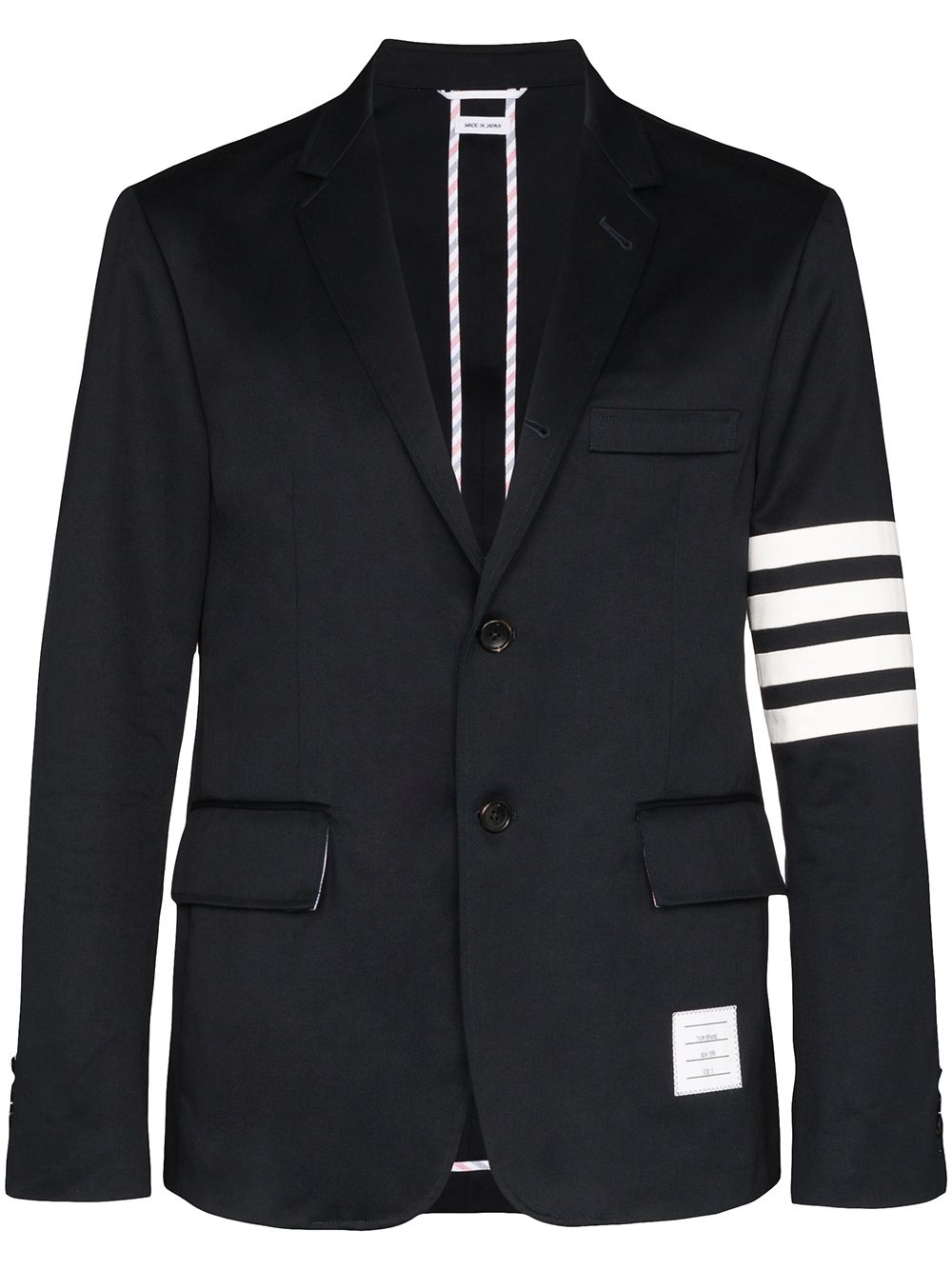 Thom Browne Sakko mit Logo-Streifen - Blau von Thom Browne