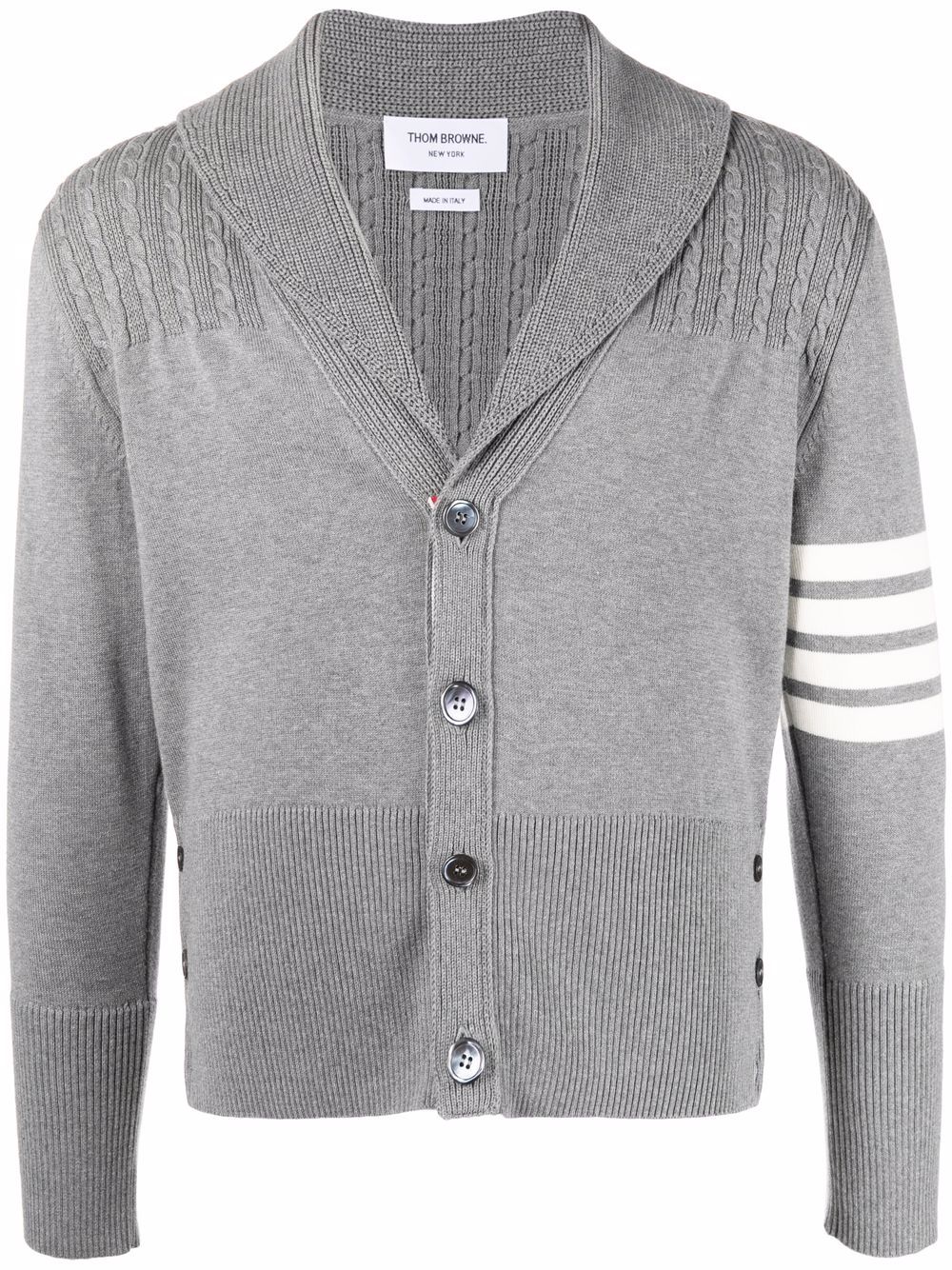 Thom Browne Cardigan mit Streifen - Grau von Thom Browne