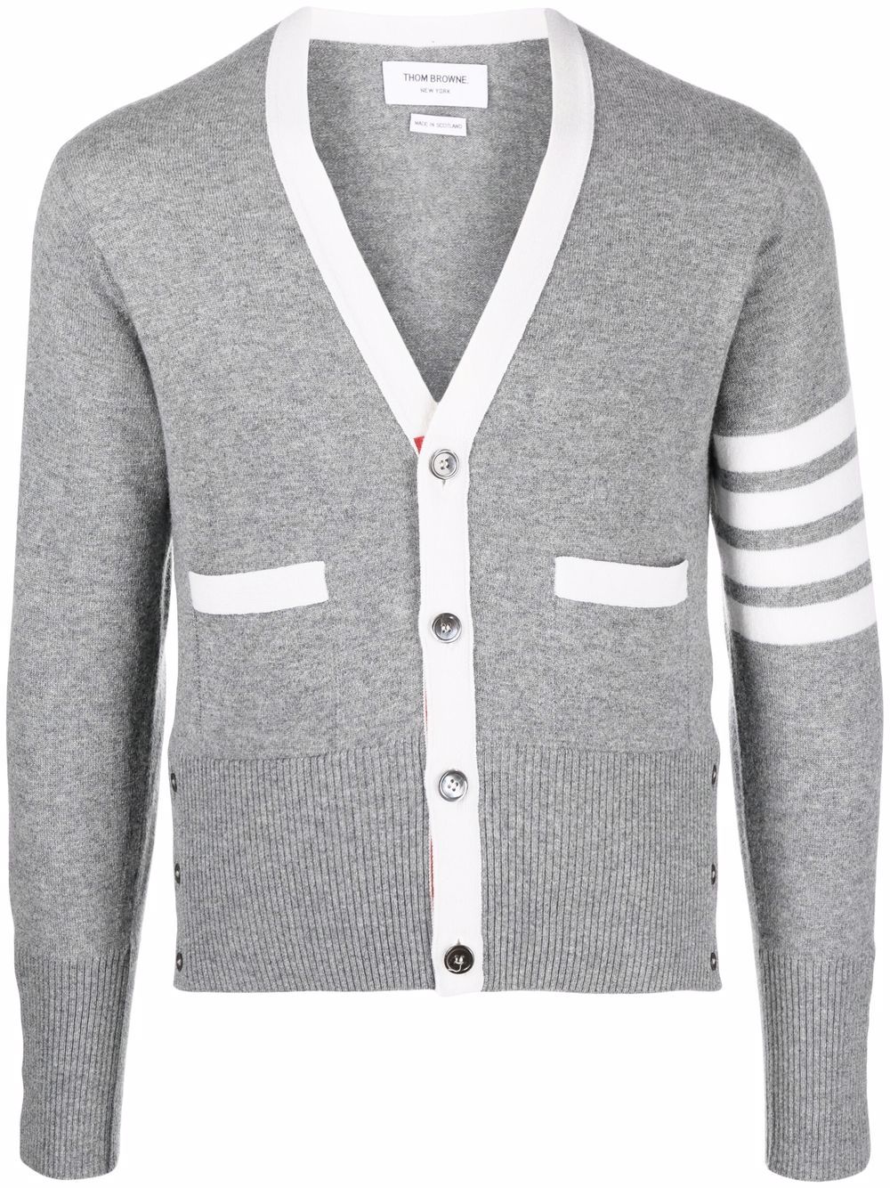 Thom Browne Cardigan mit Streifen - Grau von Thom Browne