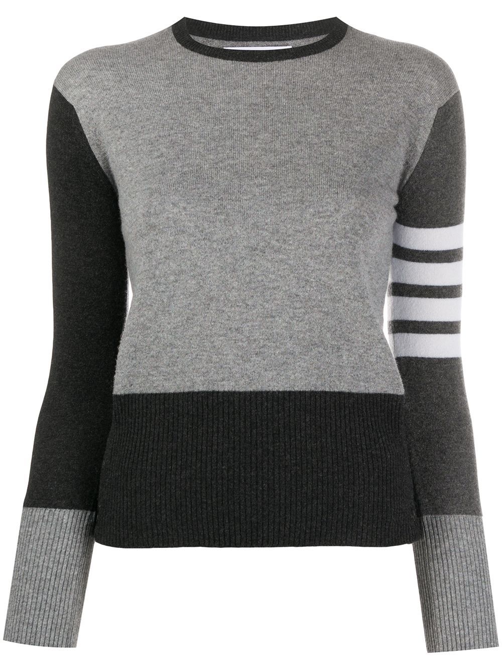 Thom Browne Kaschmirpullover mit Streifen - Grau von Thom Browne