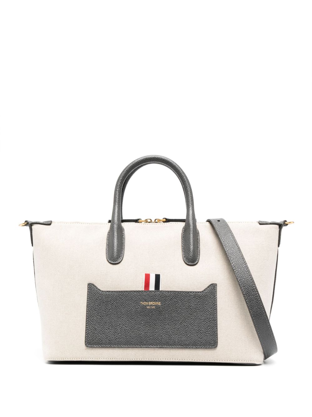 Thom Browne Aktentasche mit Ripsband-Schlaufe - Nude von Thom Browne