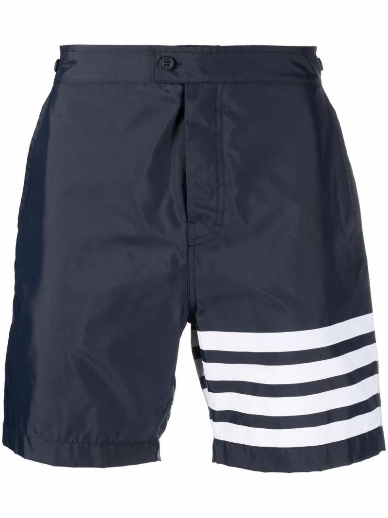 Thom Browne Badeshorts mit Streifen - Blau von Thom Browne