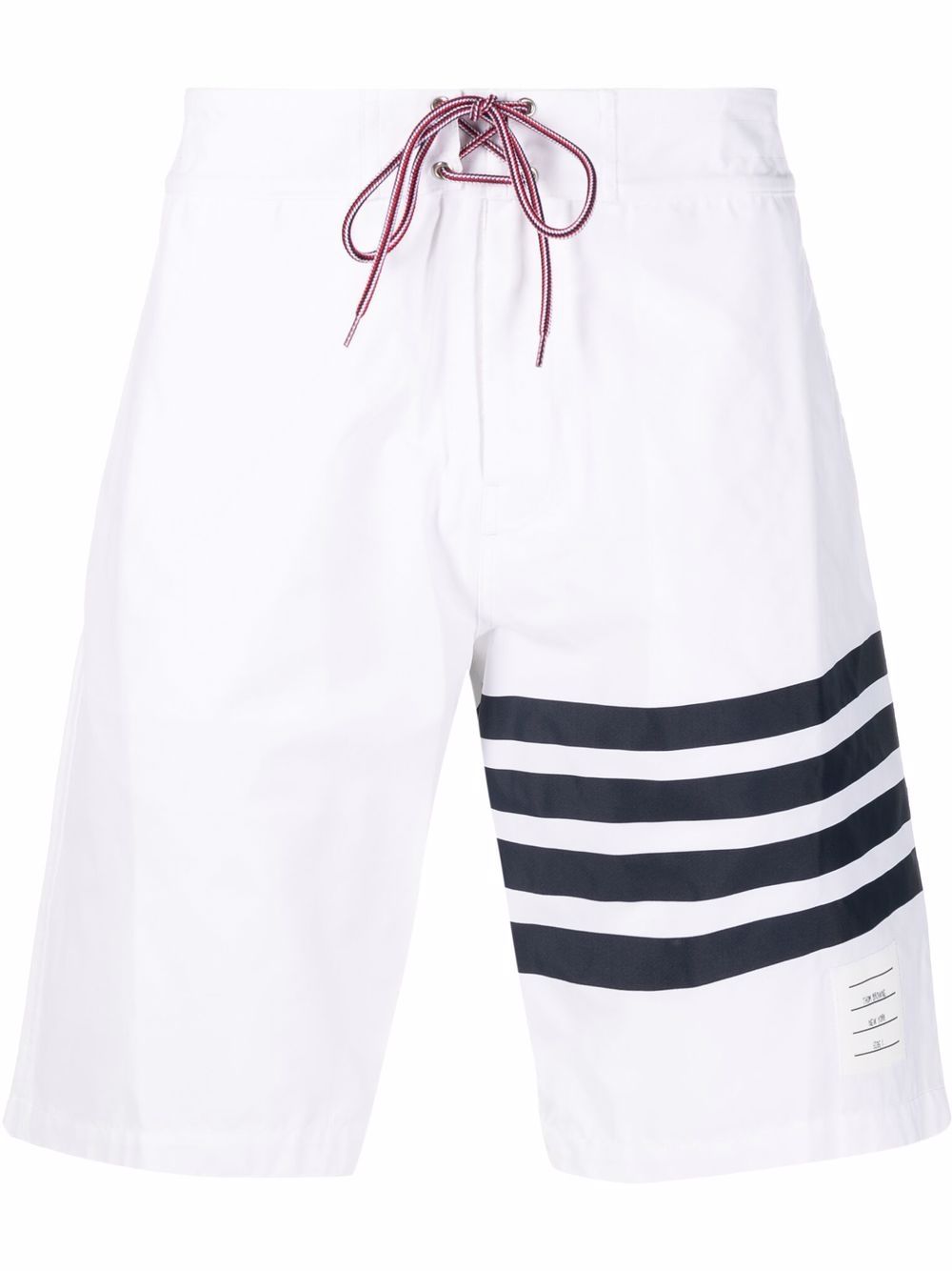 Thom Browne Badeshorts mit Streifen - Weiß von Thom Browne