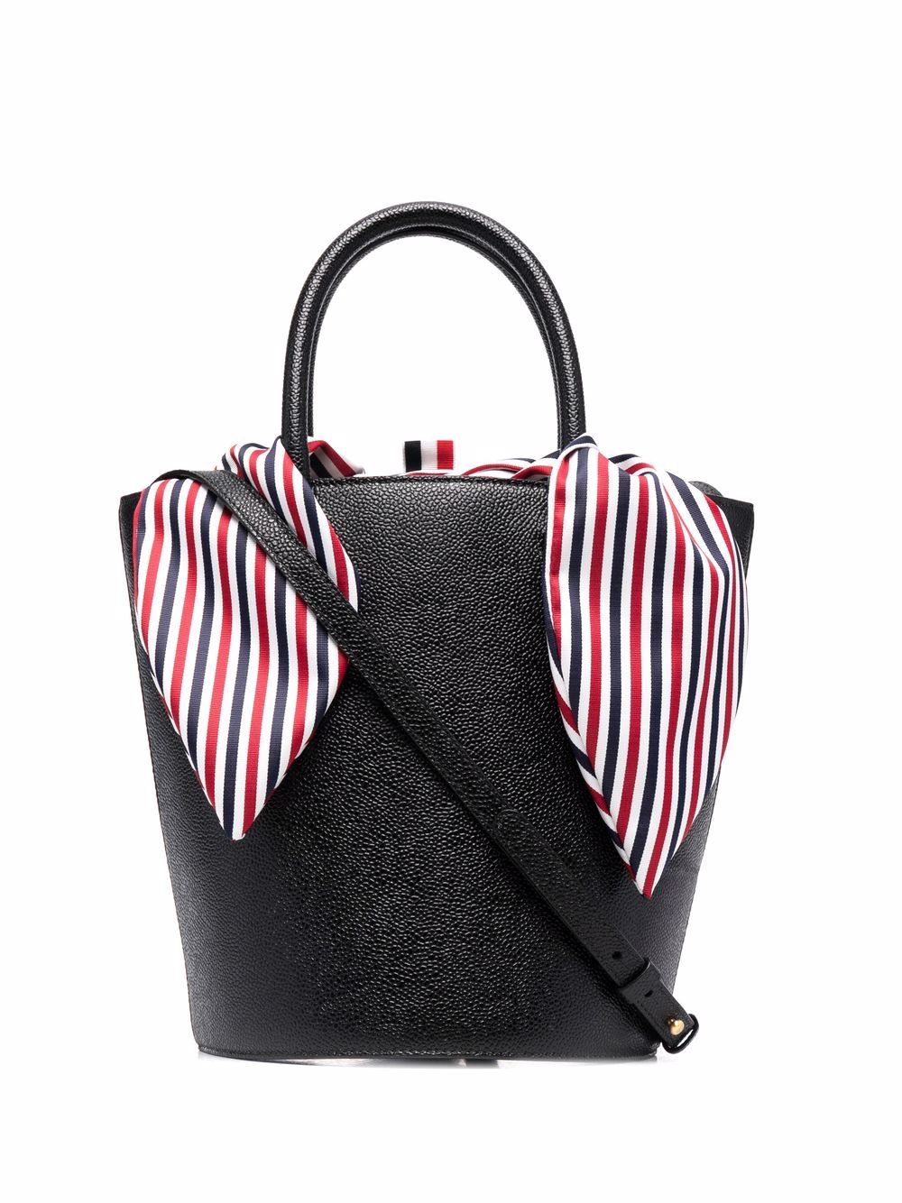 Thom Browne Beuteltasche mit RWB-Streifen - Schwarz von Thom Browne