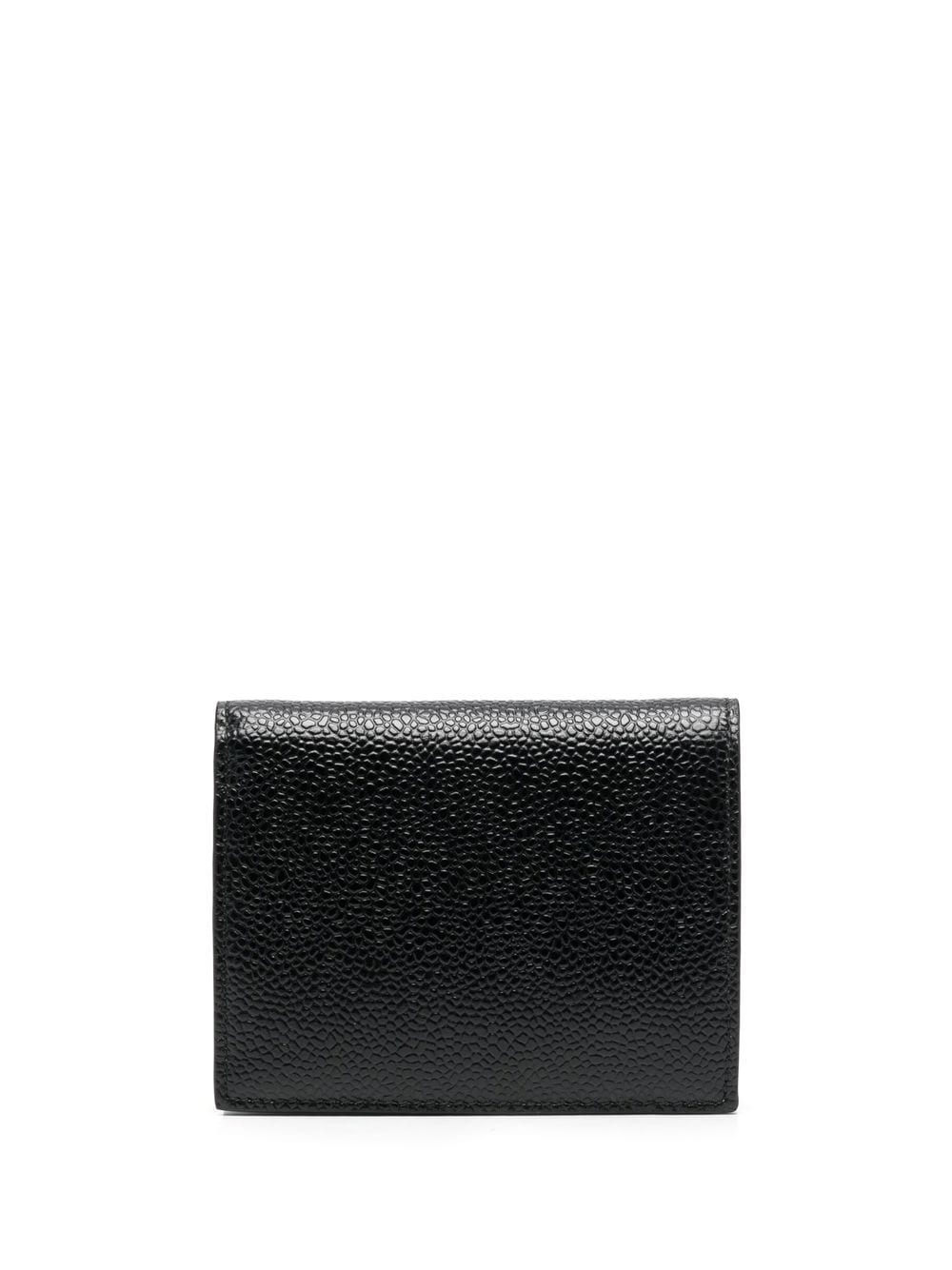 Thom Browne Billfold With Coin Compartment In Pebble Grain - Schwarz von Thom Browne