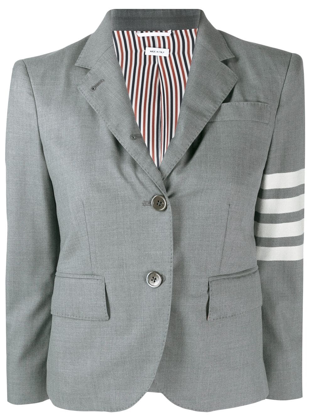 Thom Browne Blazer mit Logo-Streifen - Grau von Thom Browne