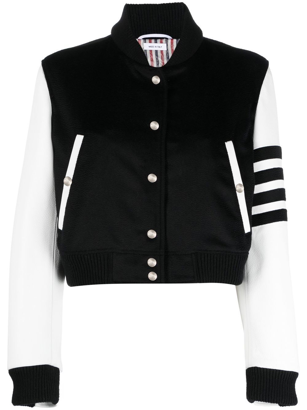 Thom Browne Bomberjacke im College-Look - Schwarz von Thom Browne