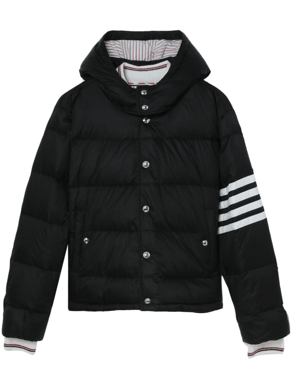 Thom Browne Bomberjacke mit Logo-Streifen - Schwarz von Thom Browne