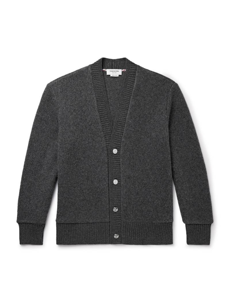 Thom Browne - Brushed-Wool Cardigan - Men - Gray - 1 von Thom Browne