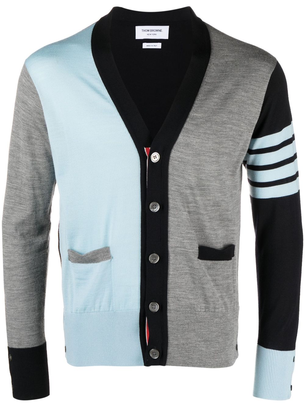 Thom Browne Cardigan mit V-Ausschnitt - Blau von Thom Browne