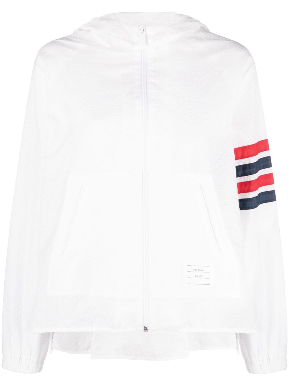 Thom Browne Cropped-Jacke mit Streifen - Weiß von Thom Browne