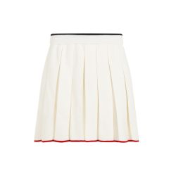 Thom Browne Eleganter Weißer Faltenrock Aus Wolle von Thom Browne