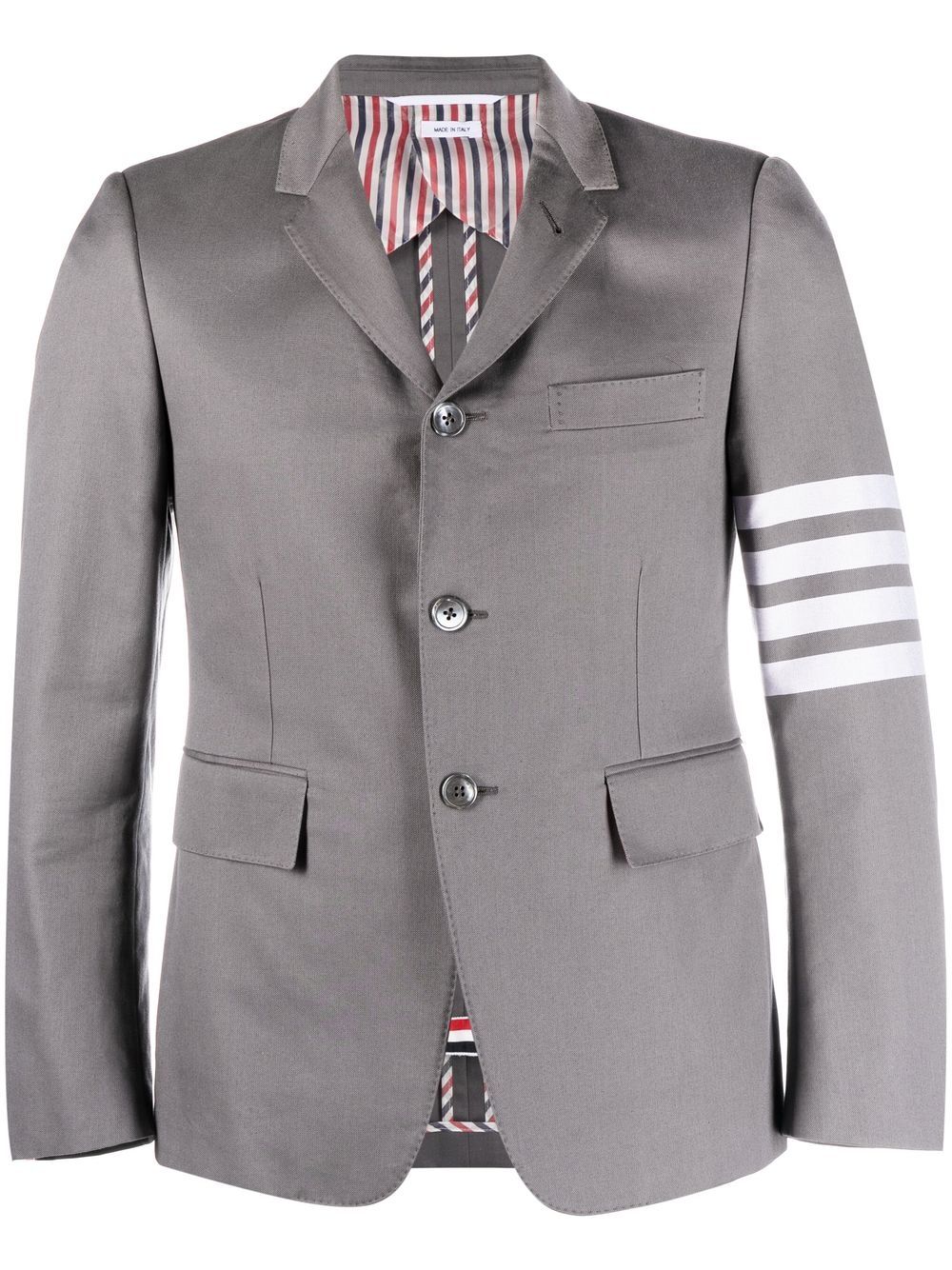 Thom Browne Sakko mit Logo-Streifen - Grau von Thom Browne