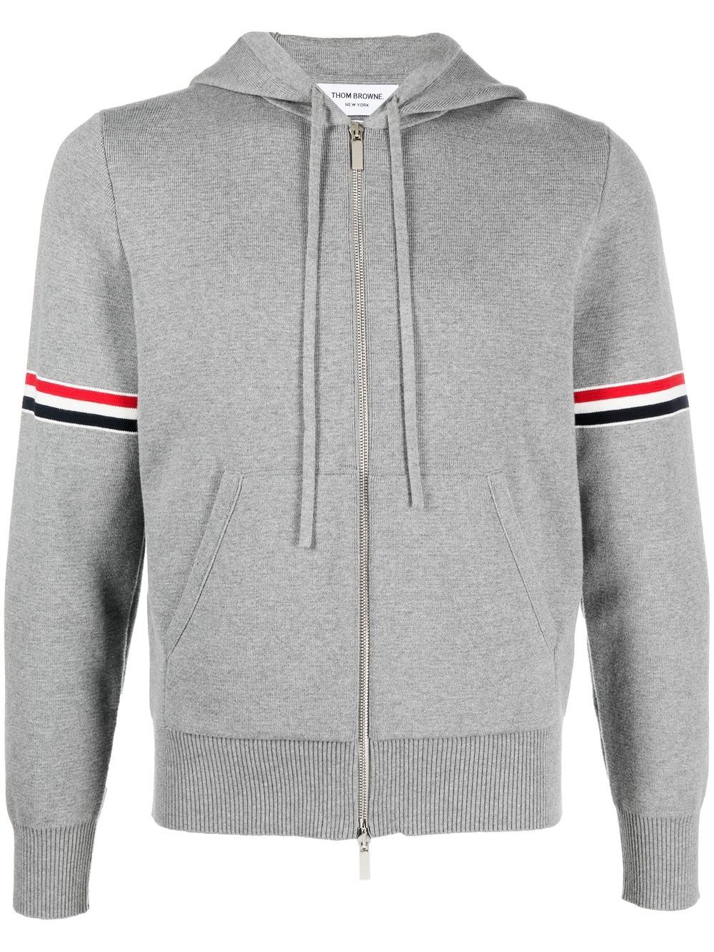 Thom Browne Gestreifte Kapuzenjacke - Grau von Thom Browne