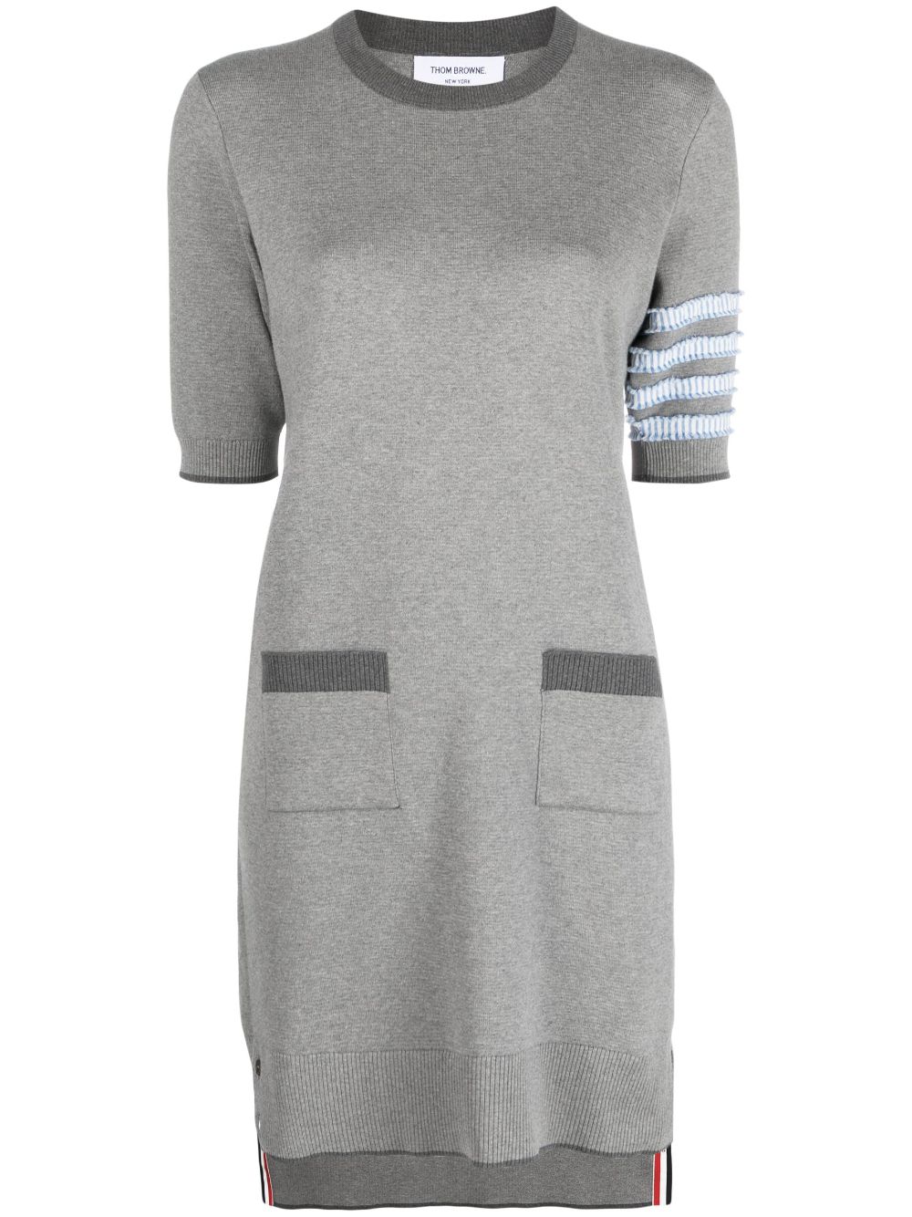 Thom Browne Gestreiftes Kleid - Grau von Thom Browne