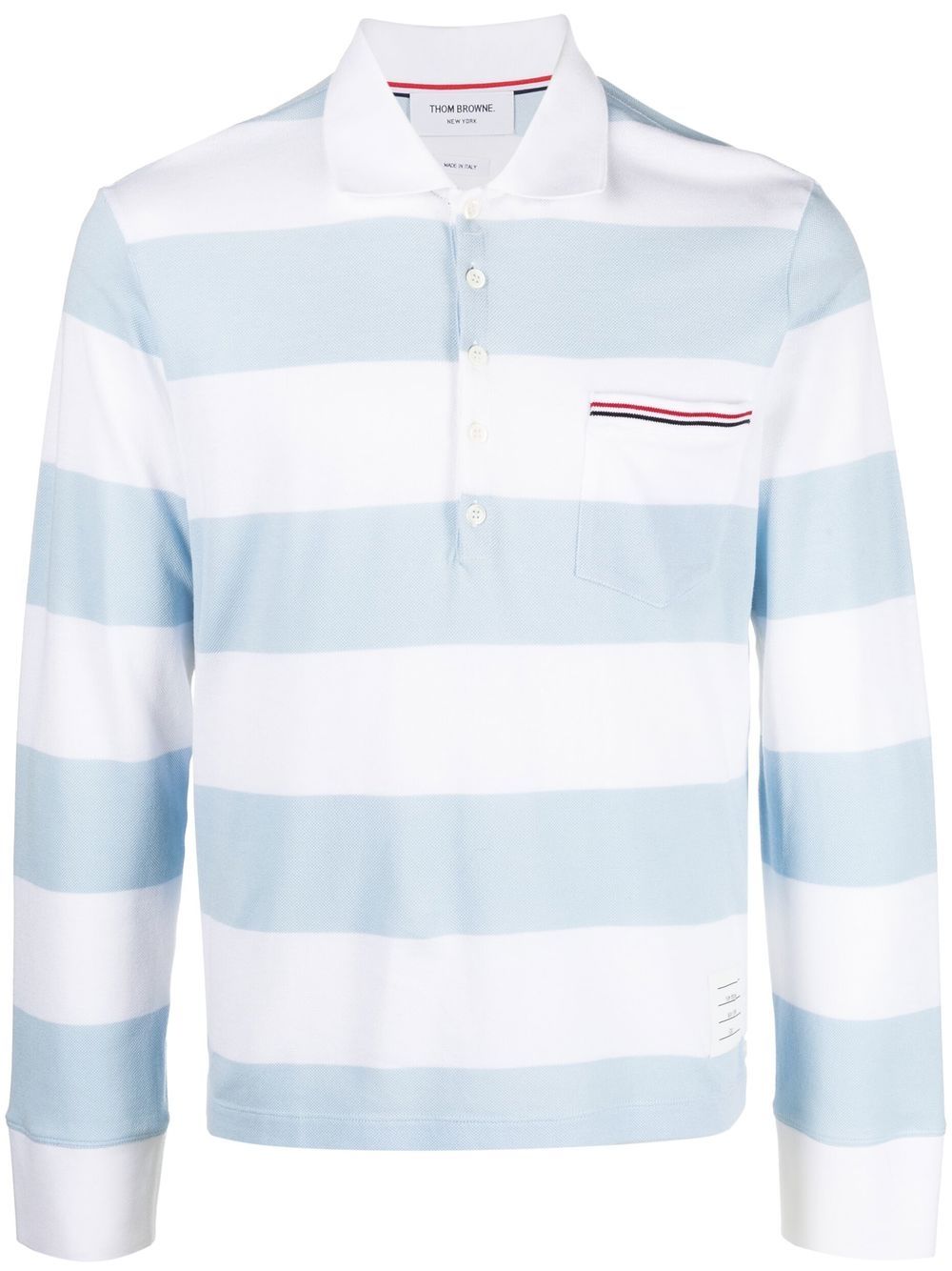 Thom Browne Gestreiftes Poloshirt - Blau von Thom Browne