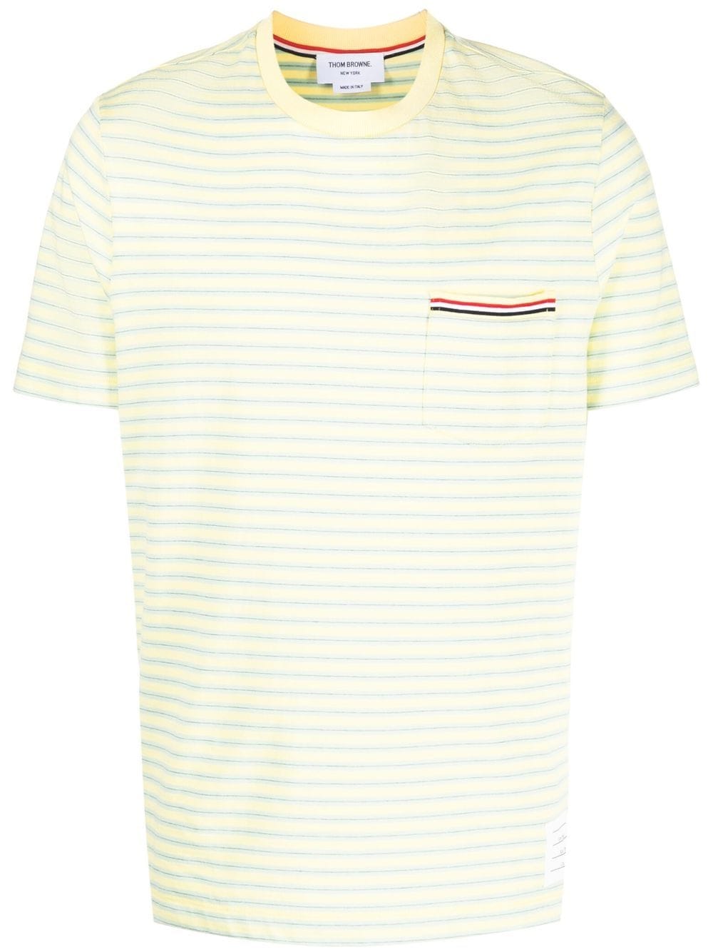 Thom Browne Gestreiftes T-Shirt - Grün von Thom Browne