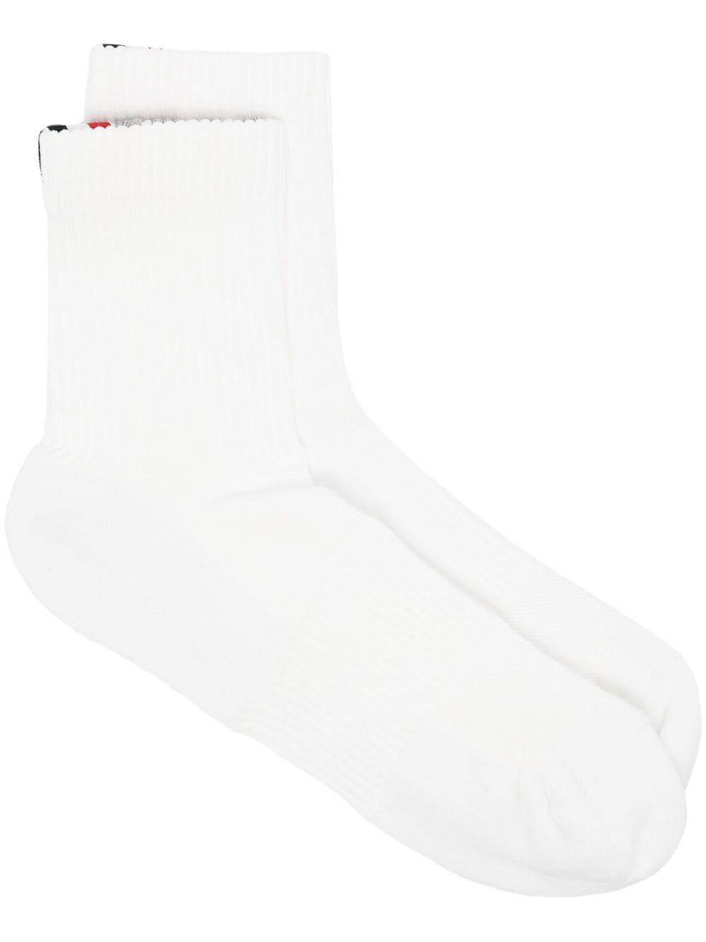 Thom Browne Gestrickte Socken mit Streifen - Weiß von Thom Browne