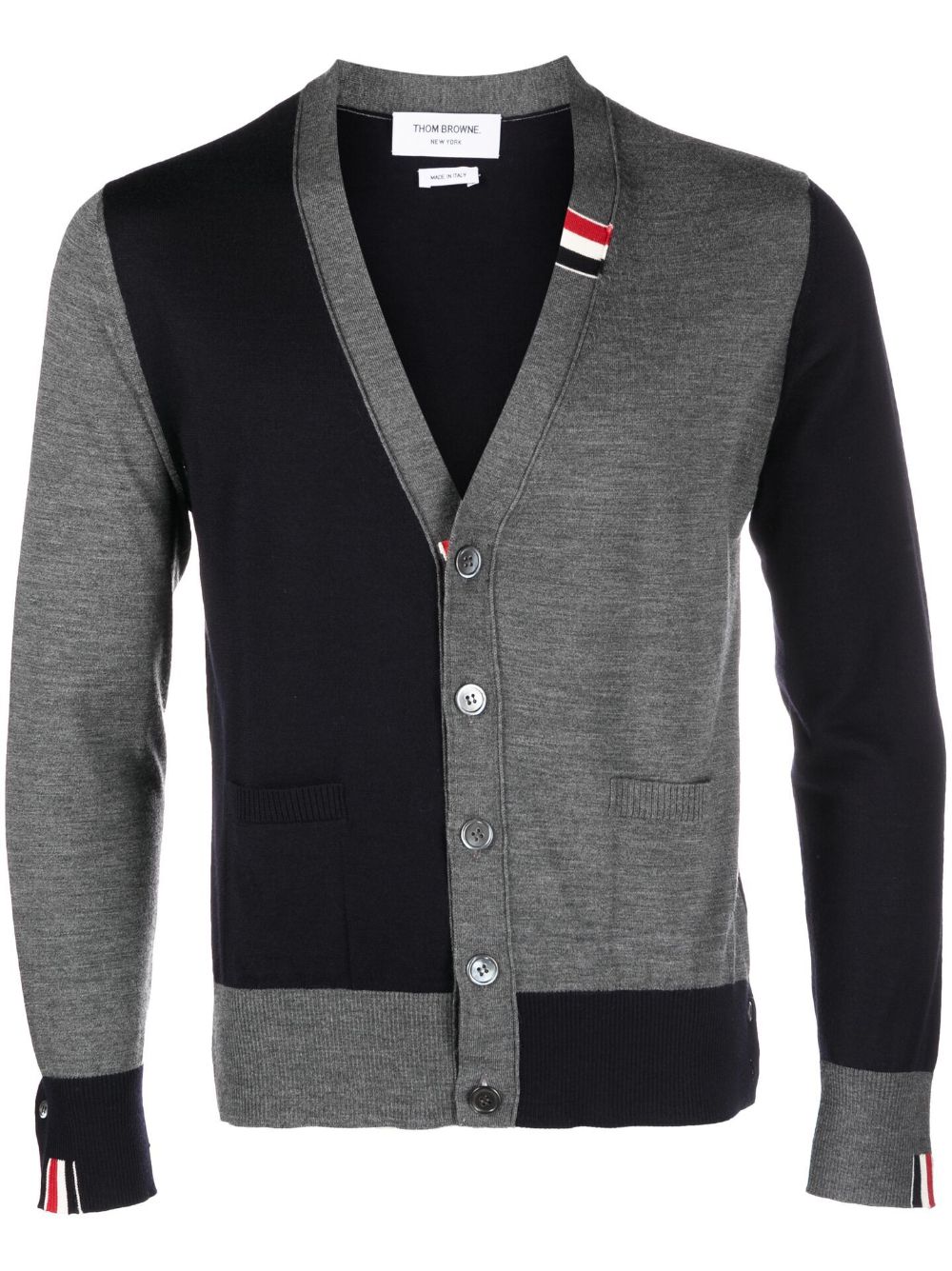 Thom Browne Cardigan mit V-Ausschnitt - Blau von Thom Browne