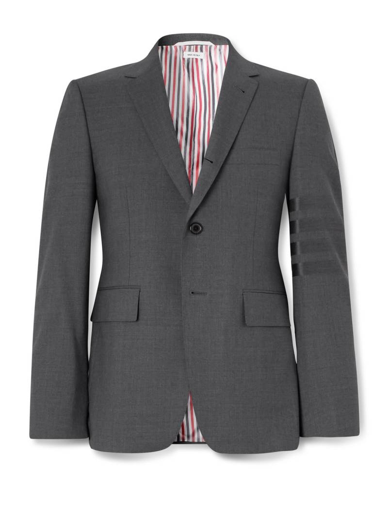 Thom Browne - Grey Slim-Fit Striped Wool Suit Jacket - Men - Gray - 1 von Thom Browne
