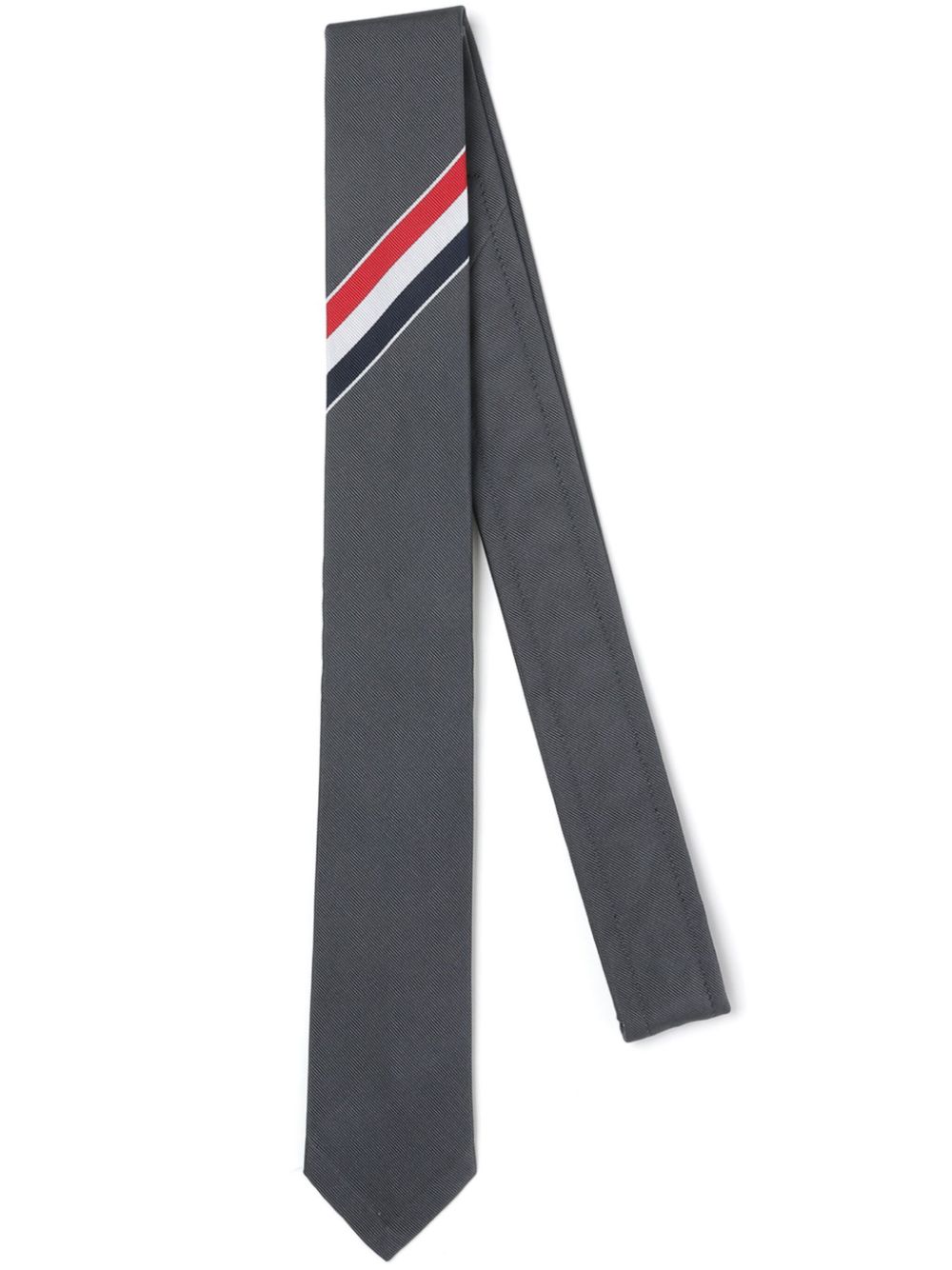 Thom Browne Grosgrain-Krawatte mit charakteristischen Streifen - Grau von Thom Browne