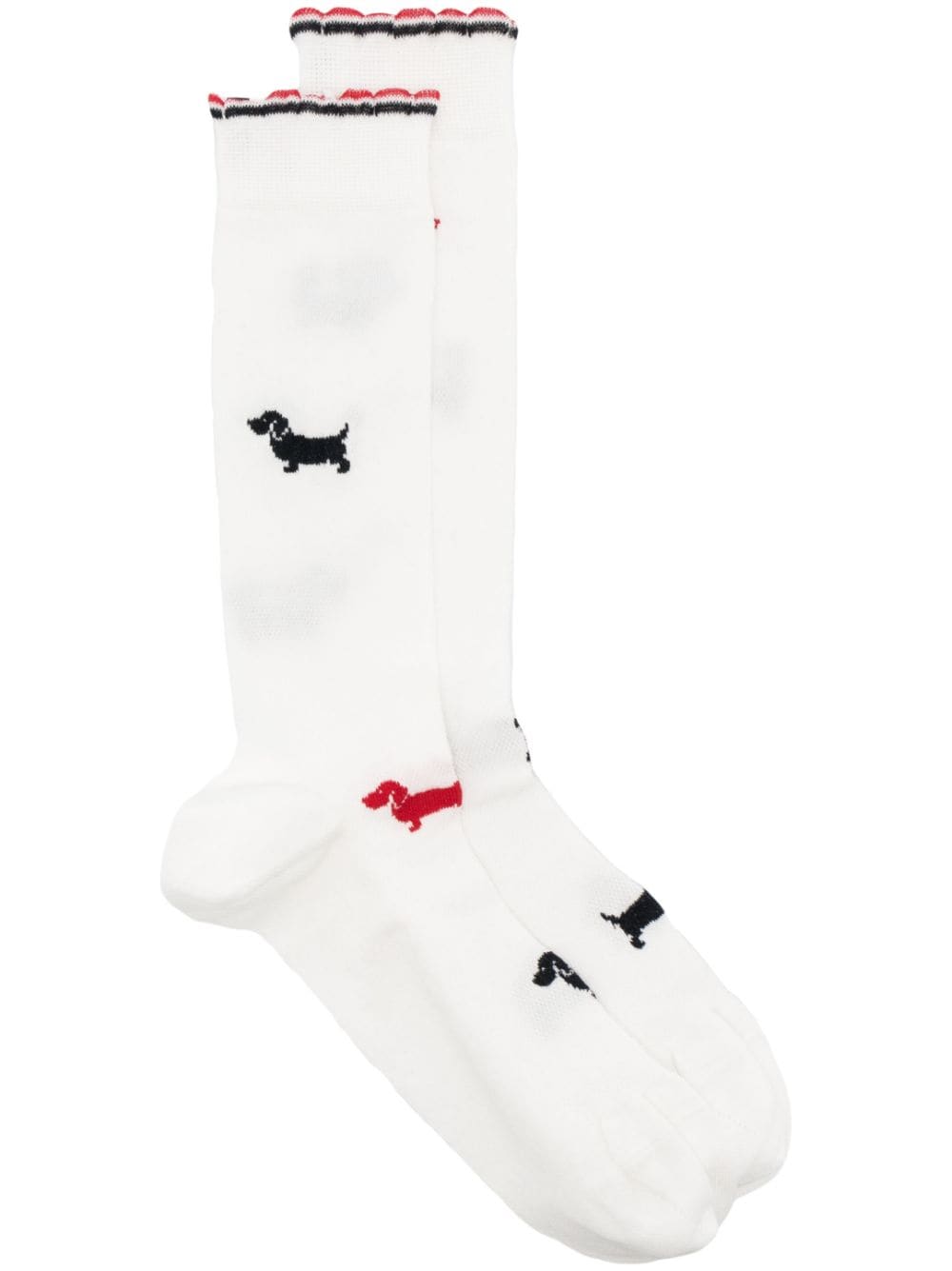 Thom Browne Halbhohe Socken - Weiß von Thom Browne