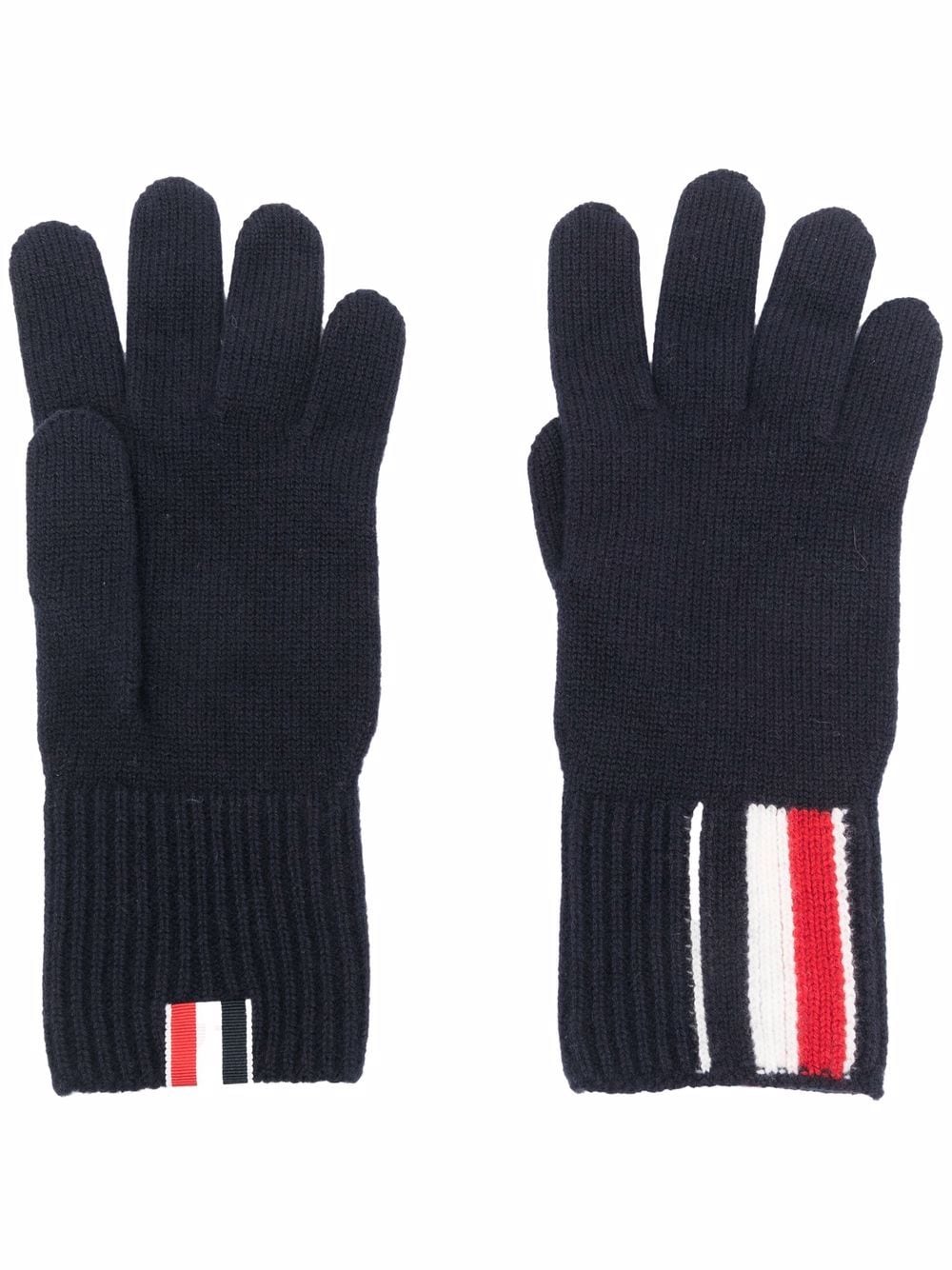 Thom Browne Handschuhe mit RWB-Streifen - Blau von Thom Browne