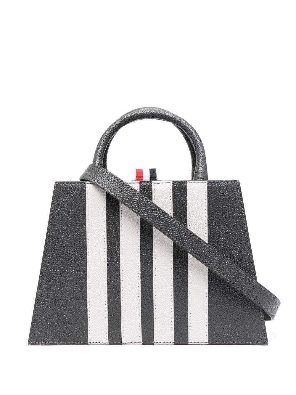 Thom Browne Handtasche mit Streifen - Grau von Thom Browne