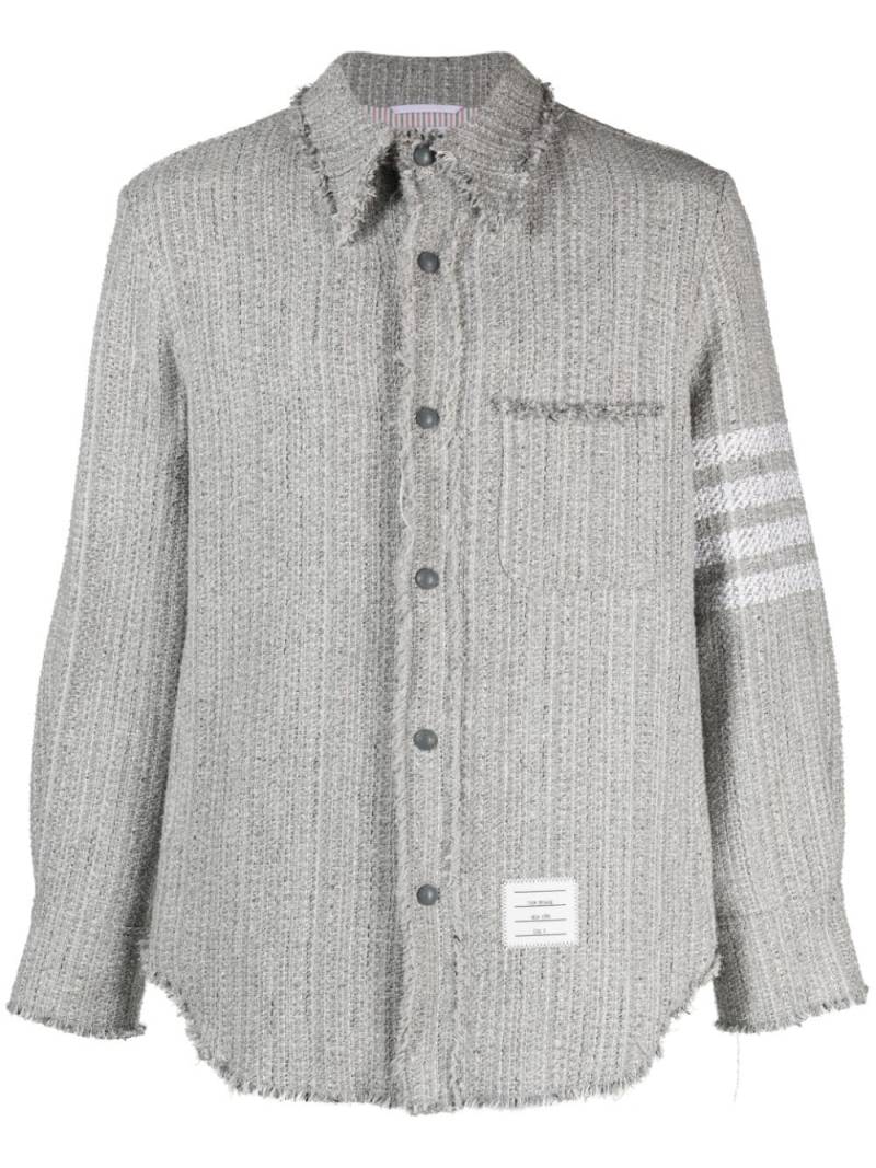 Thom Browne Hemd mit Streifen - Grau von Thom Browne