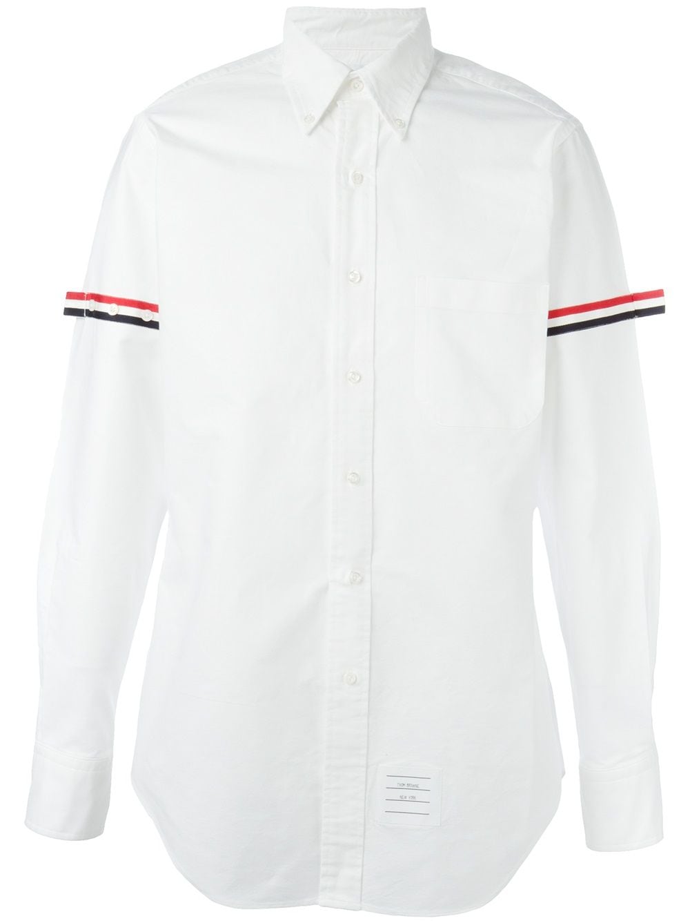 Thom Browne Hemd mit Streifendetails - Weiß von Thom Browne