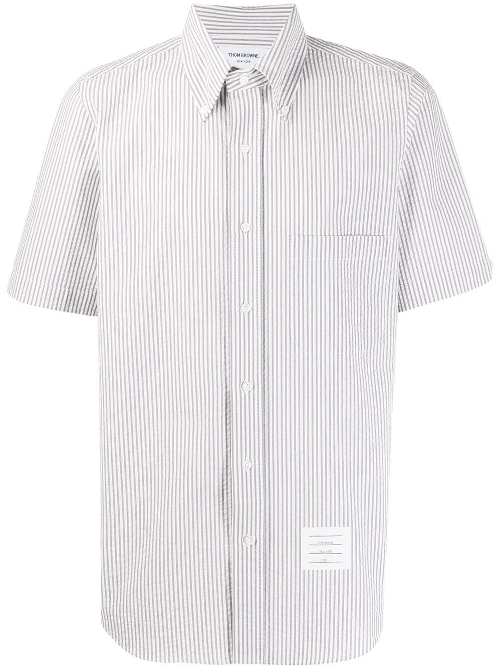 Thom Browne Hemd mit kurzen Ärmeln - Grau von Thom Browne