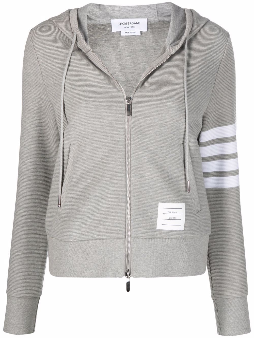 Thom Browne Hoodie mit Streifen - Grau von Thom Browne