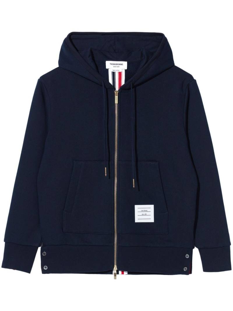 Thom Browne Kapuzenpullover mit Kontraststreifen - Blau von Thom Browne