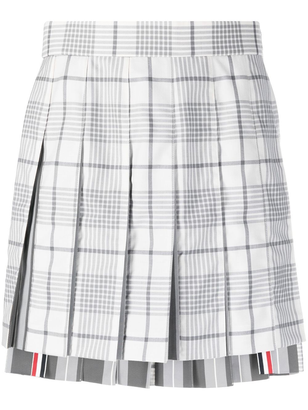 Thom Browne Karierter Faltenrock - Grau von Thom Browne