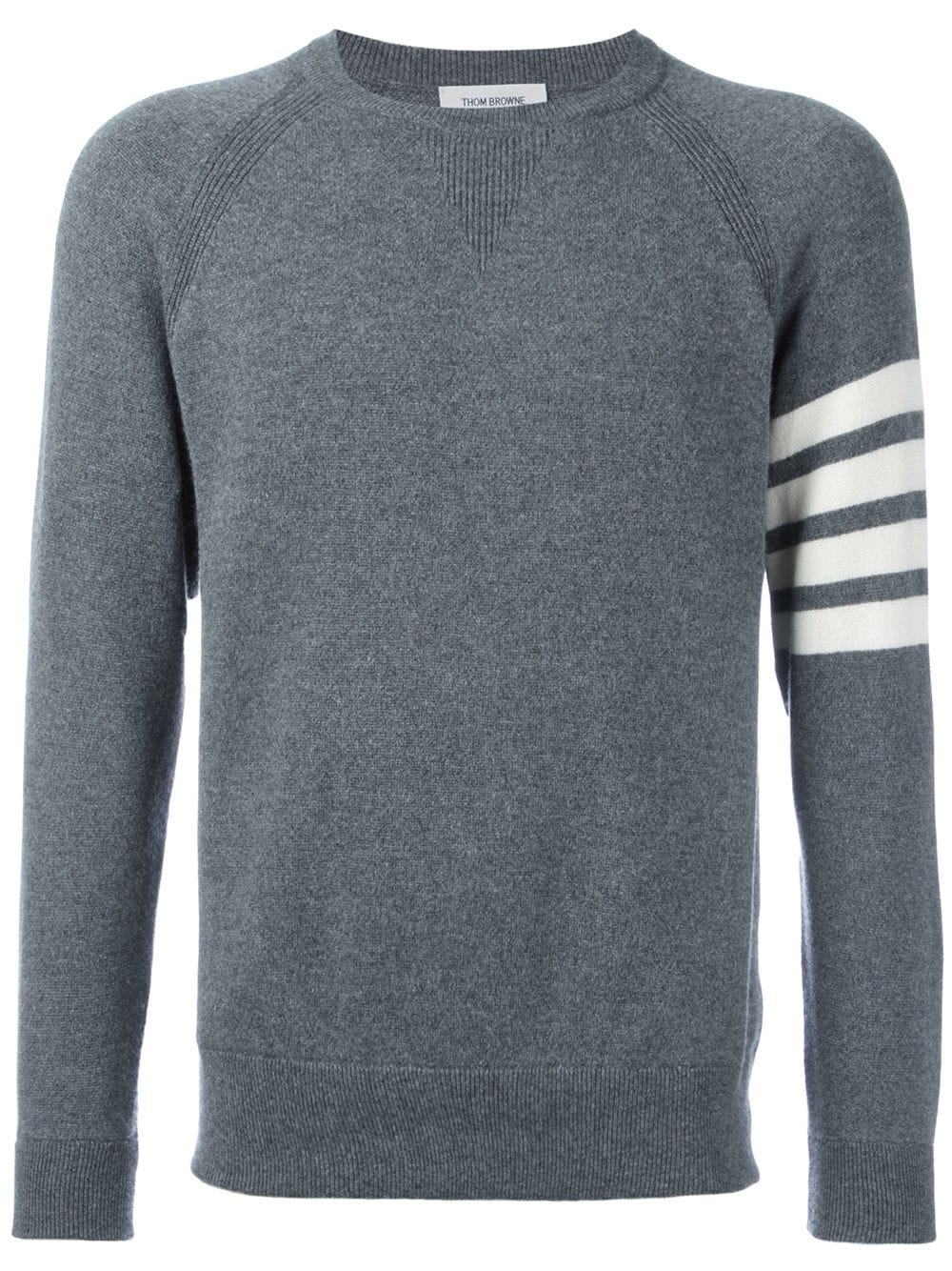 Thom Browne Kaschmirpullover mit Streifen - Grau von Thom Browne