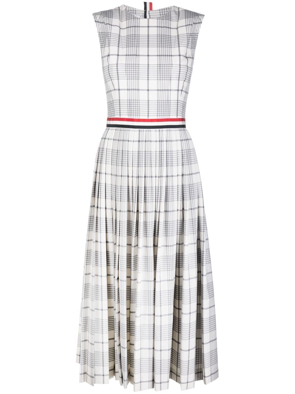 Thom Browne Kleid mit Karomuster - Grau von Thom Browne