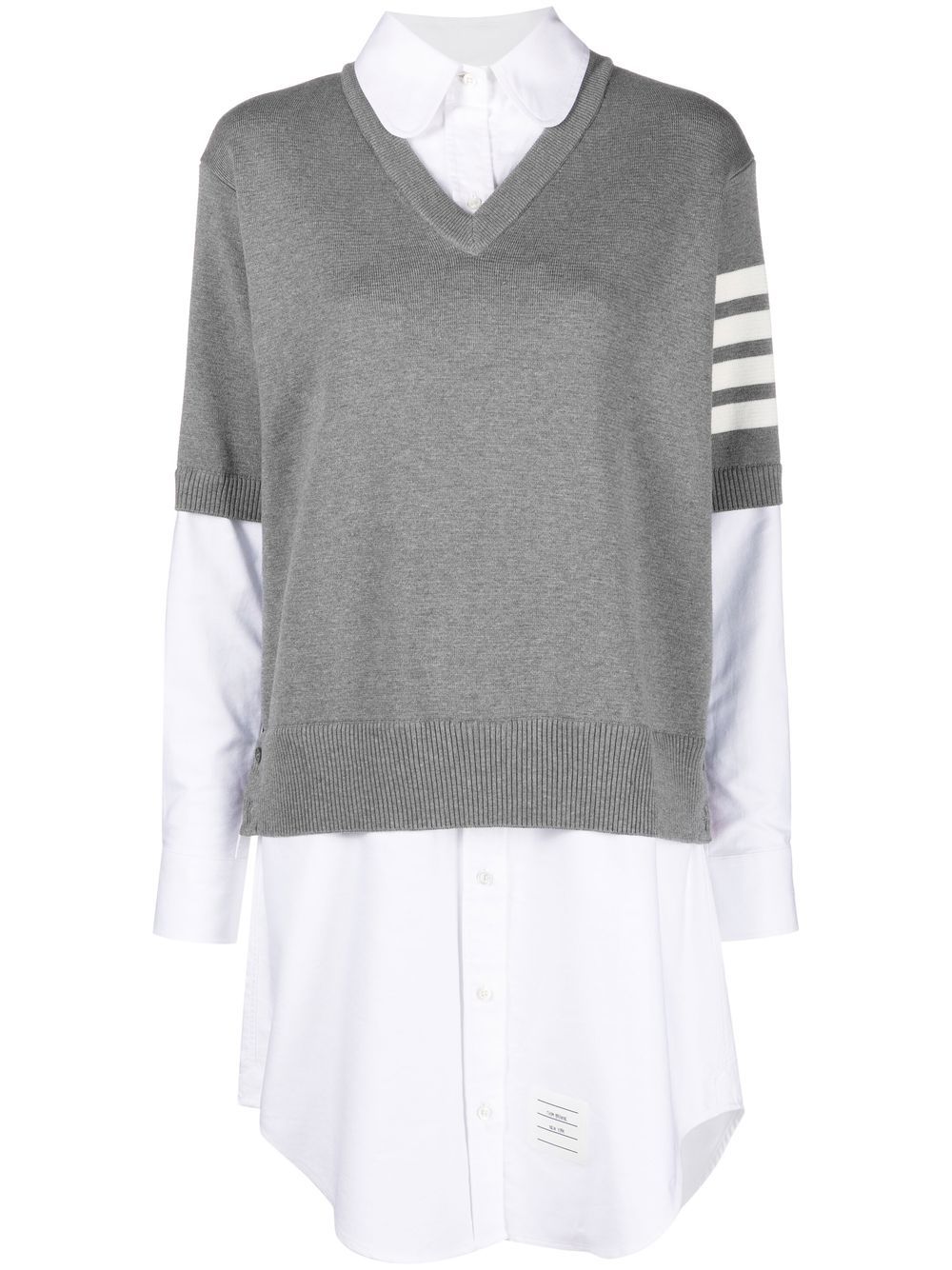 Thom Browne Kleid mit Streifen - Grau von Thom Browne