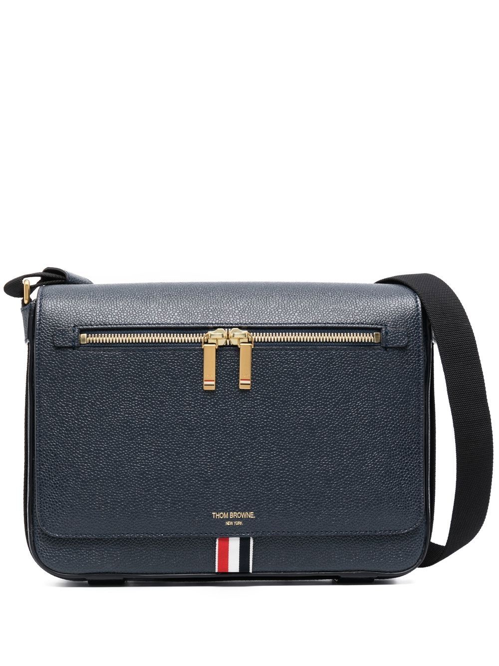 Thom Browne Kuriertasche mit Logo-Prägung - Blau von Thom Browne