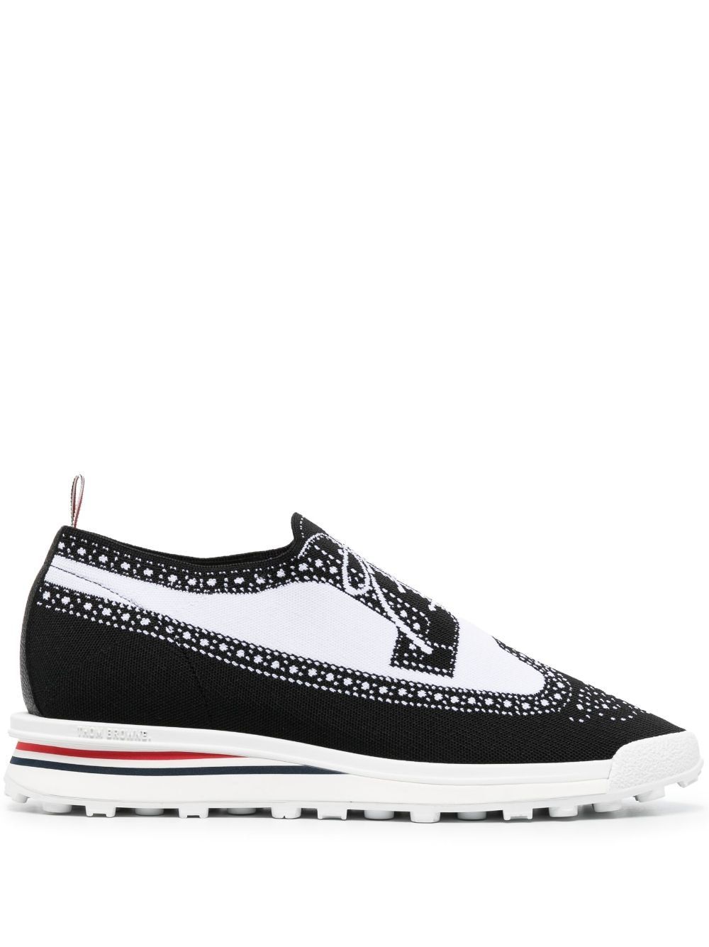 Thom Browne Sneakers mit Trompe-l'oeil-Effekt - Schwarz von Thom Browne