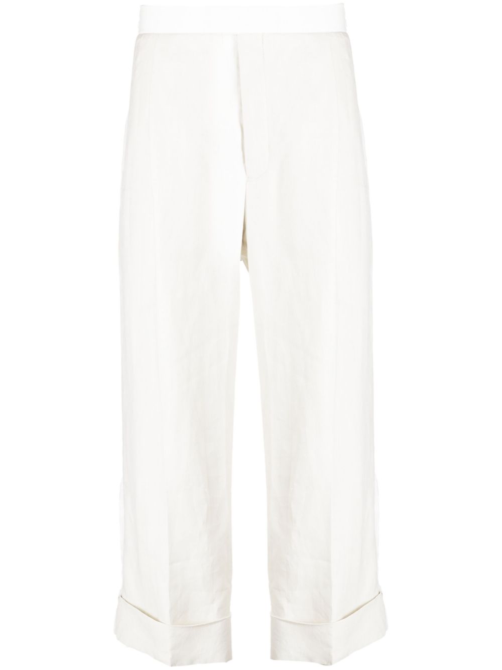 Thom Browne Leinenhose mit Umschlag - Nude von Thom Browne